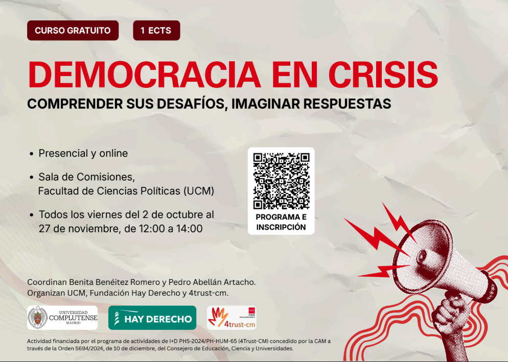 Curso "Democracia en crisis: Comprender sus desafíos, imaginar respuestas"